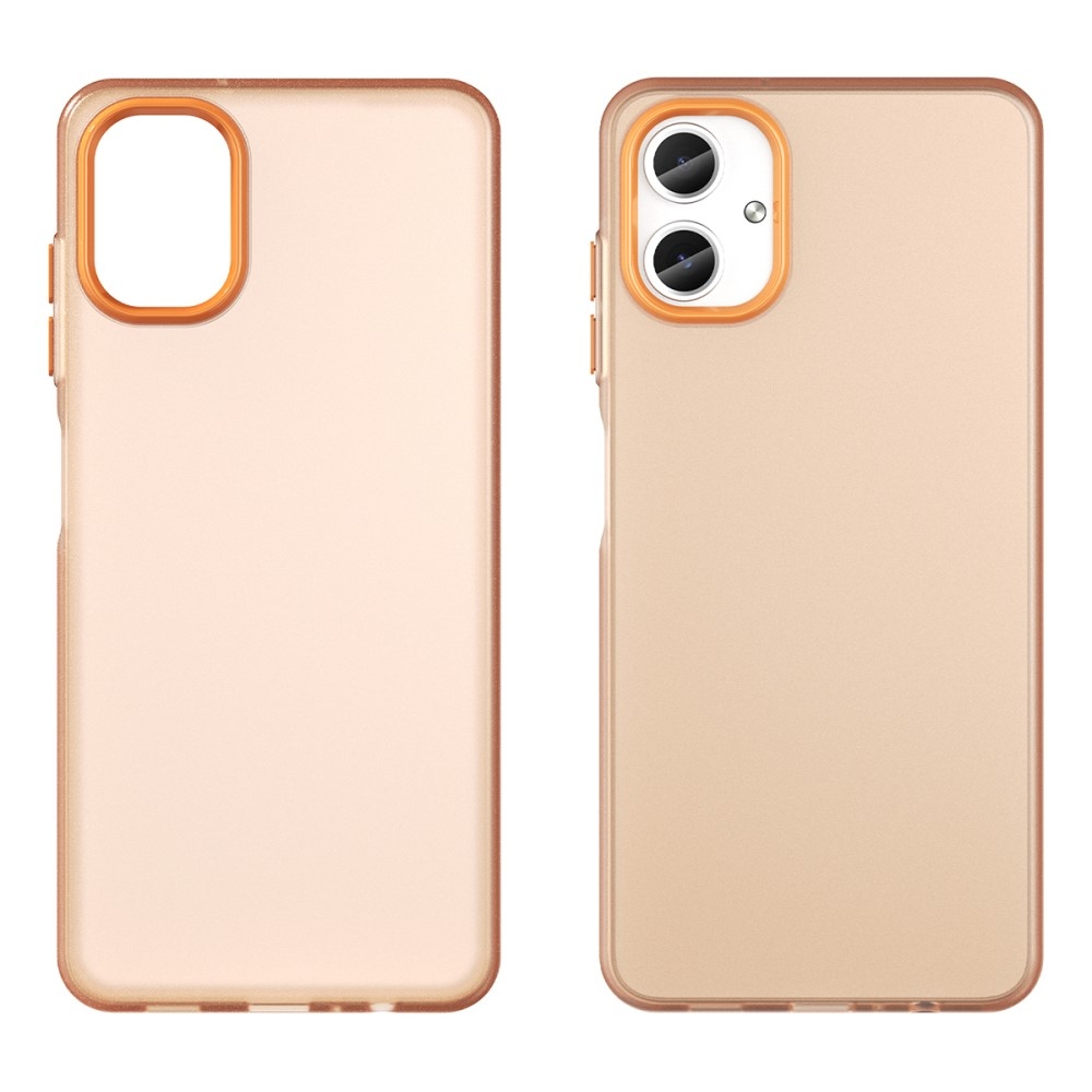 Candys matt zselés tok Samsung Galaxy A06 4G - narancssárga színben