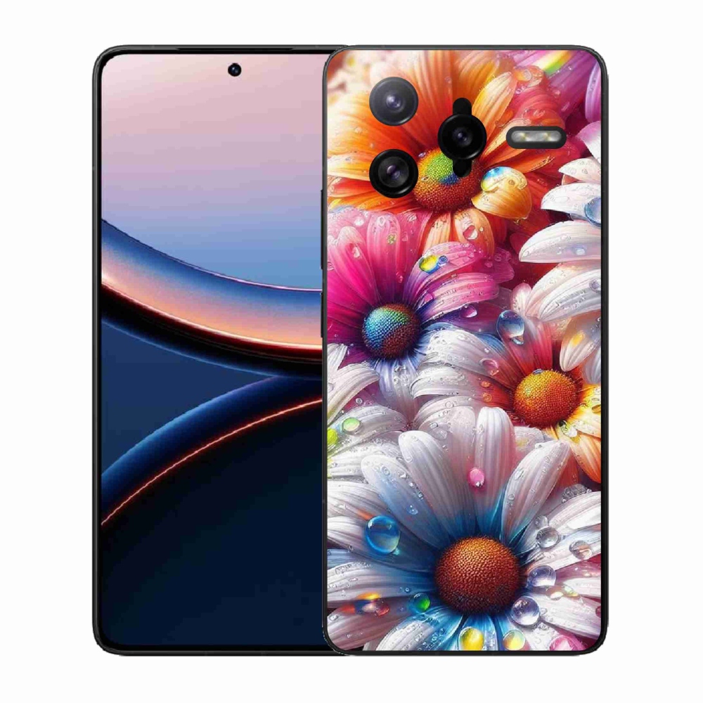 Gél borítás mmCase a Xiaomi Poco F7 Ultra számára - színes százszorszépek