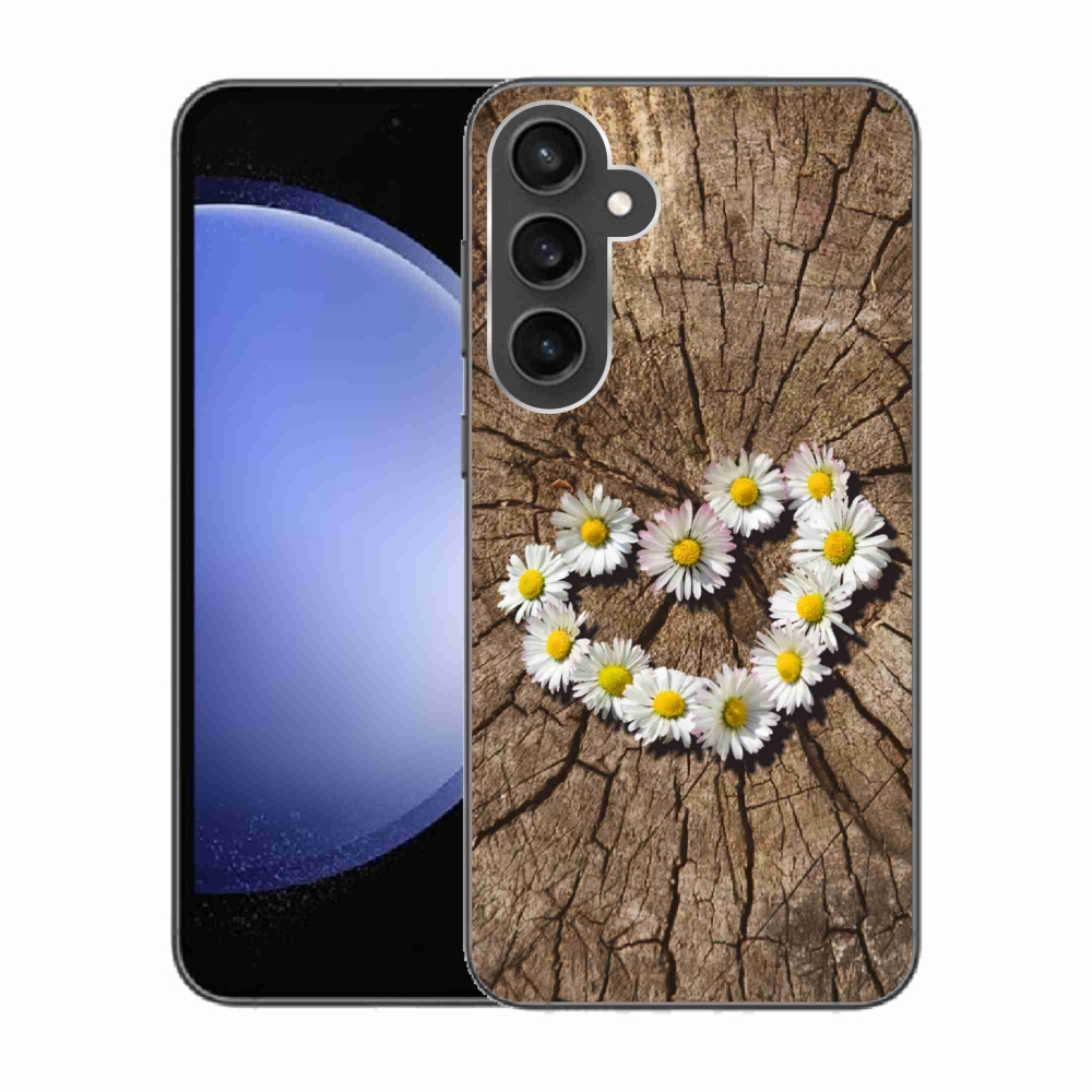 Zselés borítás mmCase Samsung Galaxy S23 FE készülékhez - Százszorszépek szíve