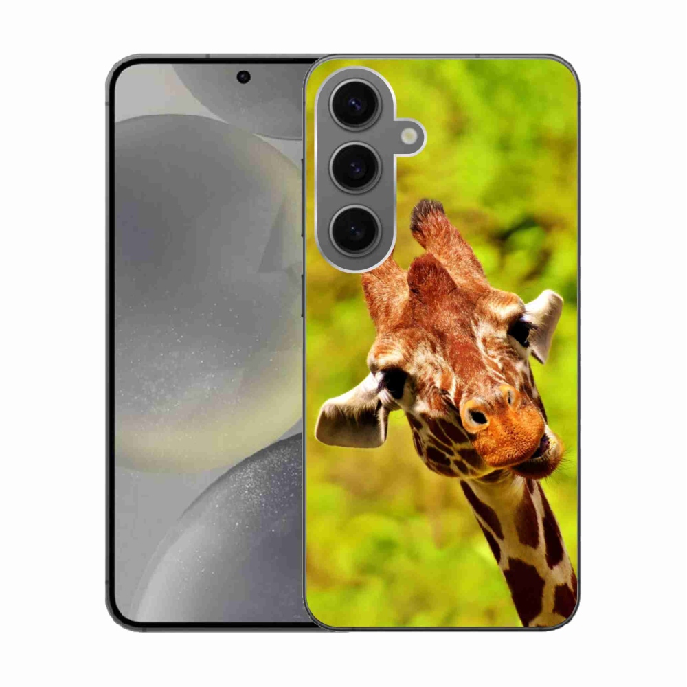 Zselés borítás mmCase Samsung Galaxy S24 készülékhez - zsiráf