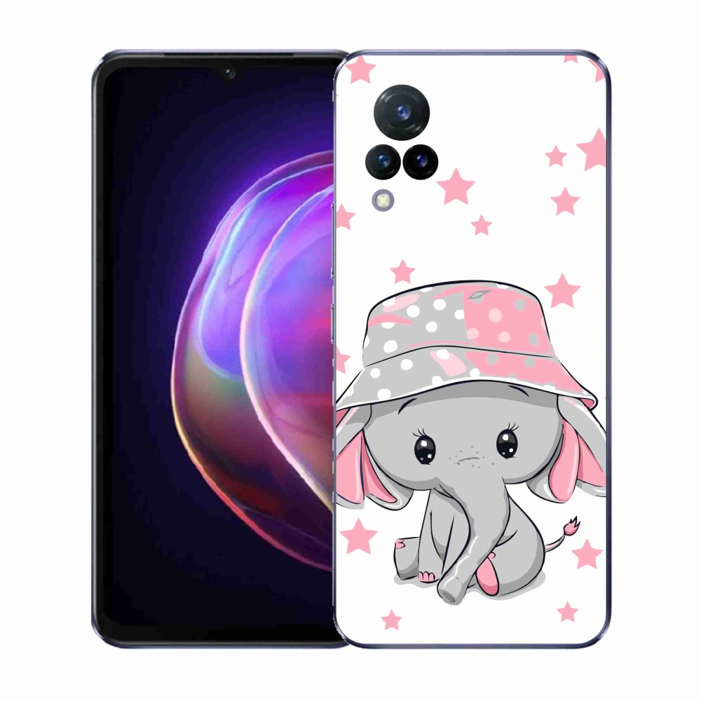 Gél borítás mmCase a Vivo V21 4G/5G készülékhez - rózsaszín elefánt