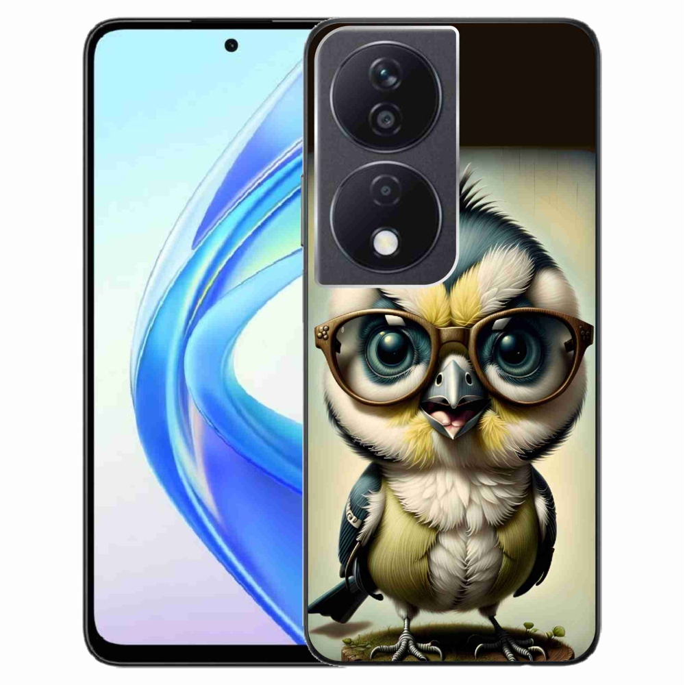 Zselés borítás mmCase a Honor X7b/Honor 90 Smart - cub szemüveggel