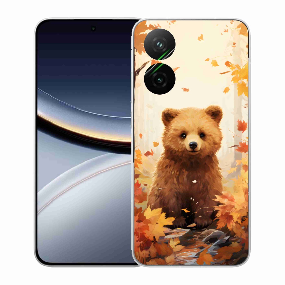 Gél borítás mmCase a Xiaomi Poco F7 5G számára - medve az erdőben