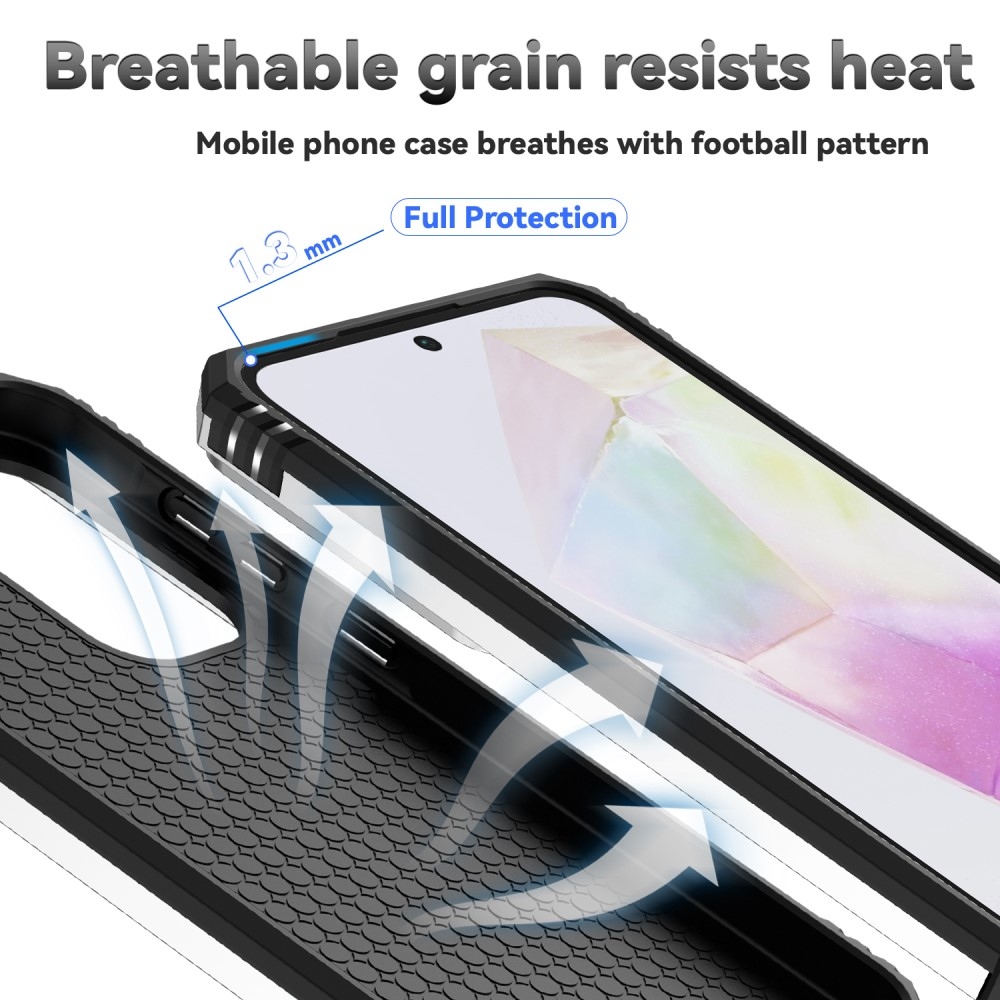 Gyűrűálló borítás Samsung Galaxy A36 5G készülékhez - ezüst