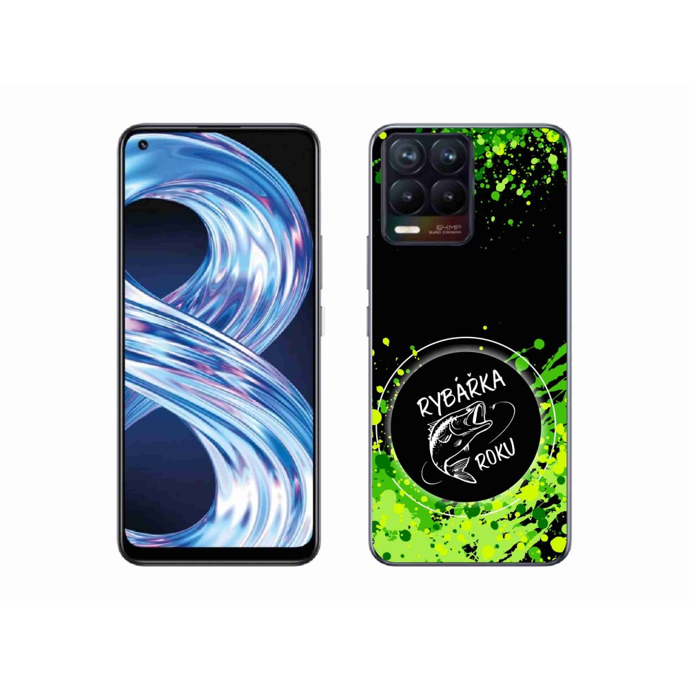 Gél borítás mmCase a Realme 8 Pro készülékhez - Az év halászának fekete háttere