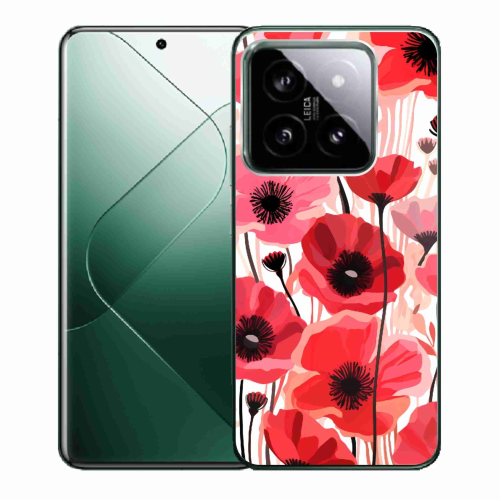Gél borítás mmCase a Xiaomi 14-hez - mákos 1