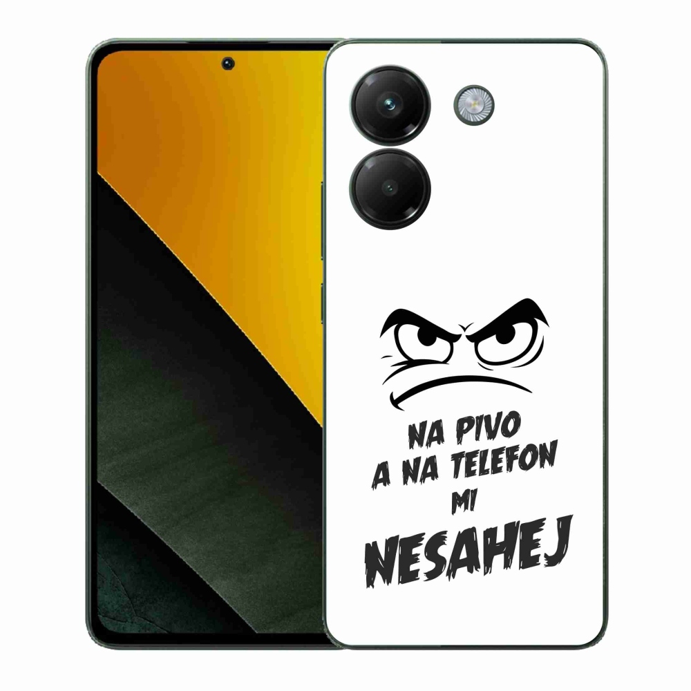 Gél borítás mmCase a Xiaomi Poco M7 Pro 5G-hez - sör motívum 2 fehér háttérrel