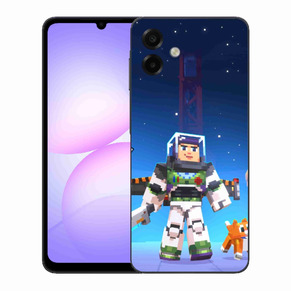 Gél borítás mmCase Samsung Galaxy A07 4G - minecraft 2