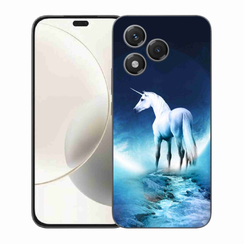 Zselés borítás mmCase a Honor 400 Lite készülékhez - fehér egyszarvú