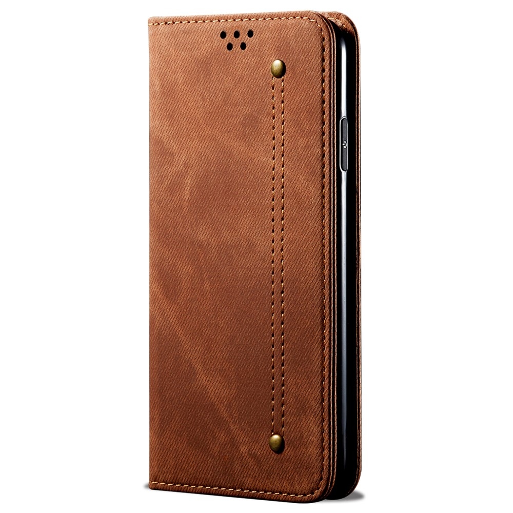 Jeanse könyvtáska Xiaomi 15 Ultra - barna