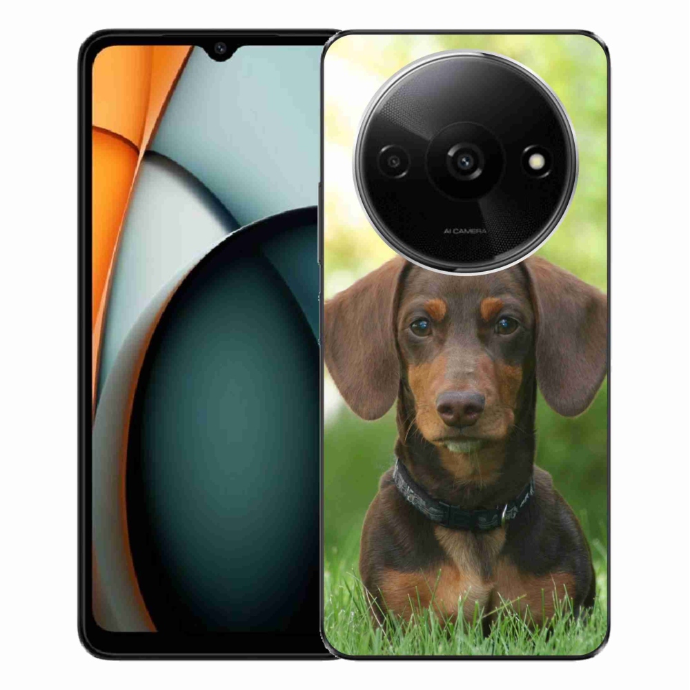 Gél tok mmCase a Xiaomi Redmi A3-hoz - barna tacskó