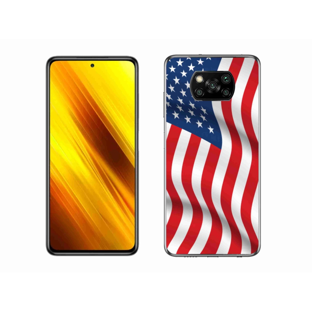 Gél borítás mmCase a Xiaomi Poco X3-hoz - USA zászló
