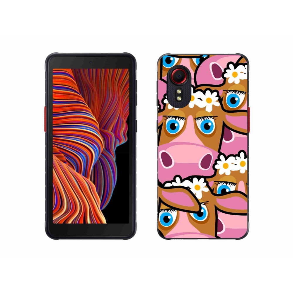 Gél borítás mmCase Samsung Galaxy Xcover 5 - rajzfilm tehenekhez