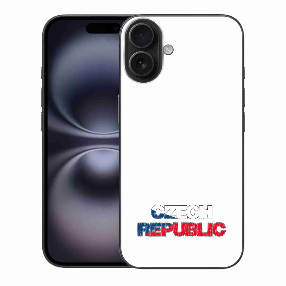 Gél borítás mmCase iPhone 16 Plus készülékhez - Csehország fehér háttér