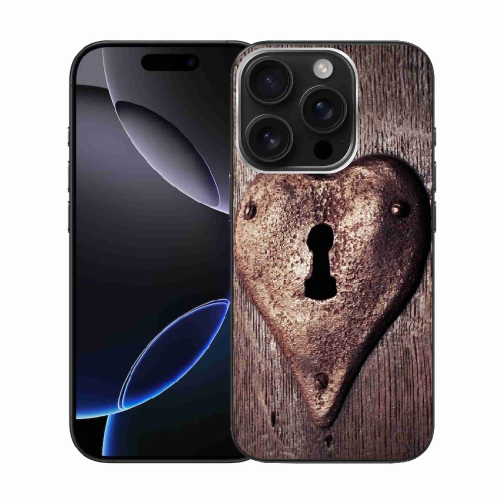 Zselés borítás mmCase iPhone 16 Pro készülékhez - szív alakú zár