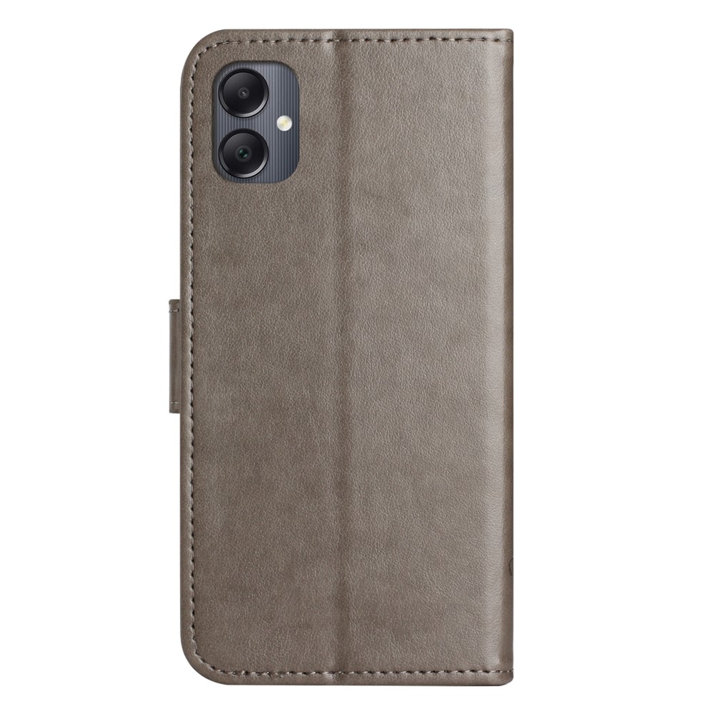 Virágos könyv tok Samsung Galaxy A07 4G készülékhez - szürke