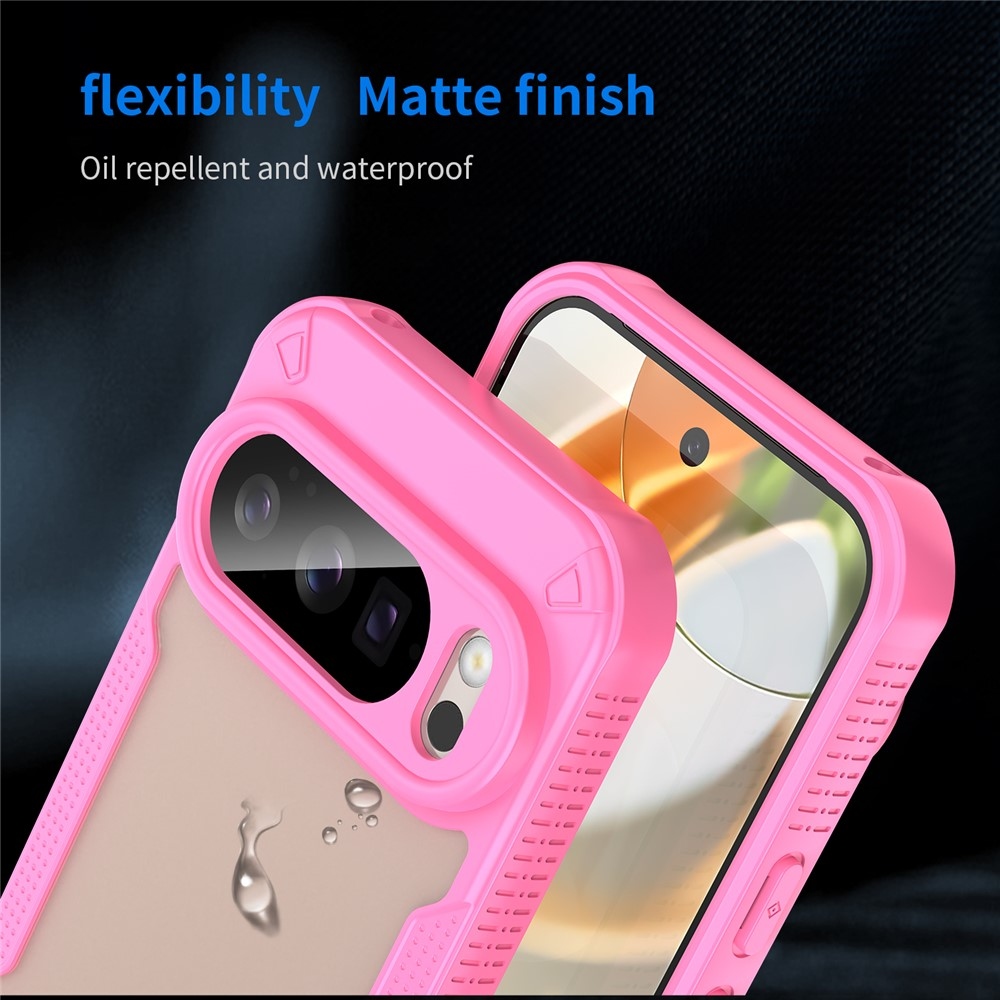 Tartós, matt borítás a Google Pixel 10 Pro/Pixel 10 készülékhez - rózsaszínű