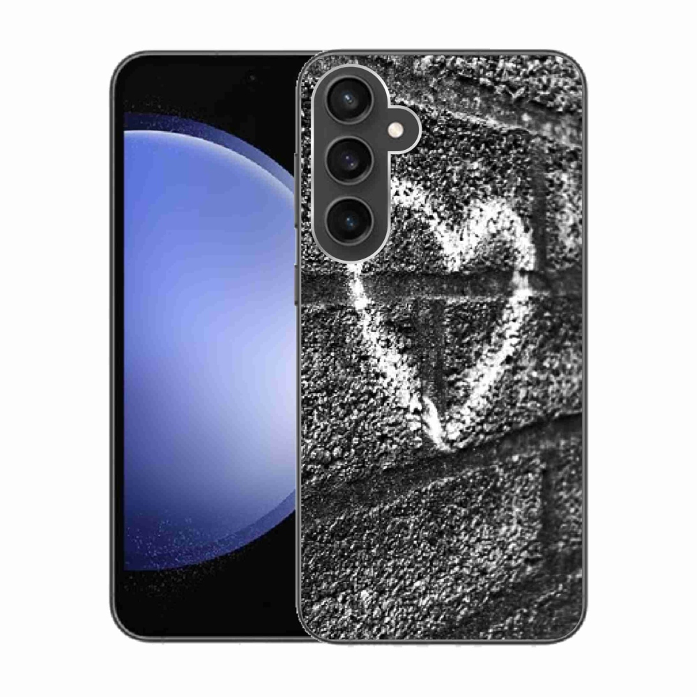 Gél borítás mmCase Samsung Galaxy S23 FE készülékhez - szív a falon