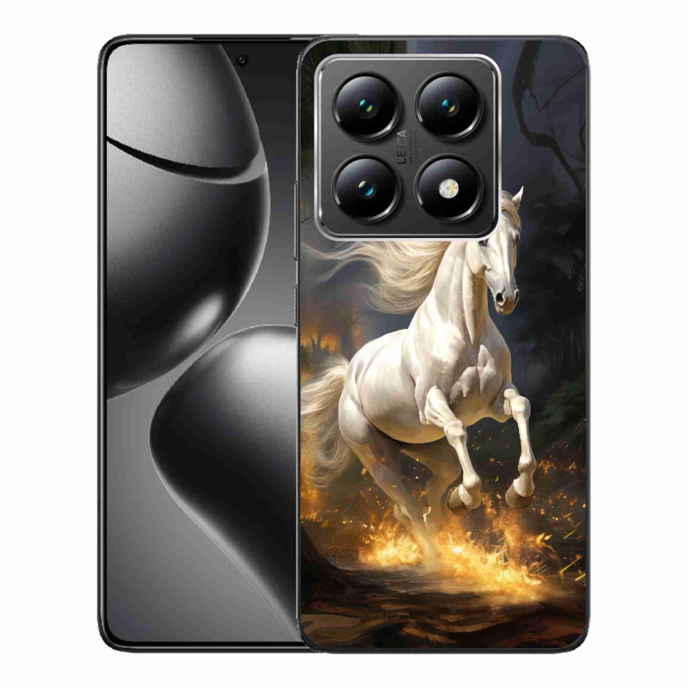 Gél borítás mmCase a Xiaomi 14T-hez - fehér ló 2