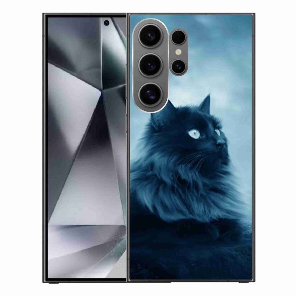 Gél tok mmCase a Samsung Galaxy S24 Ultra készülékhez - fekete cat 1