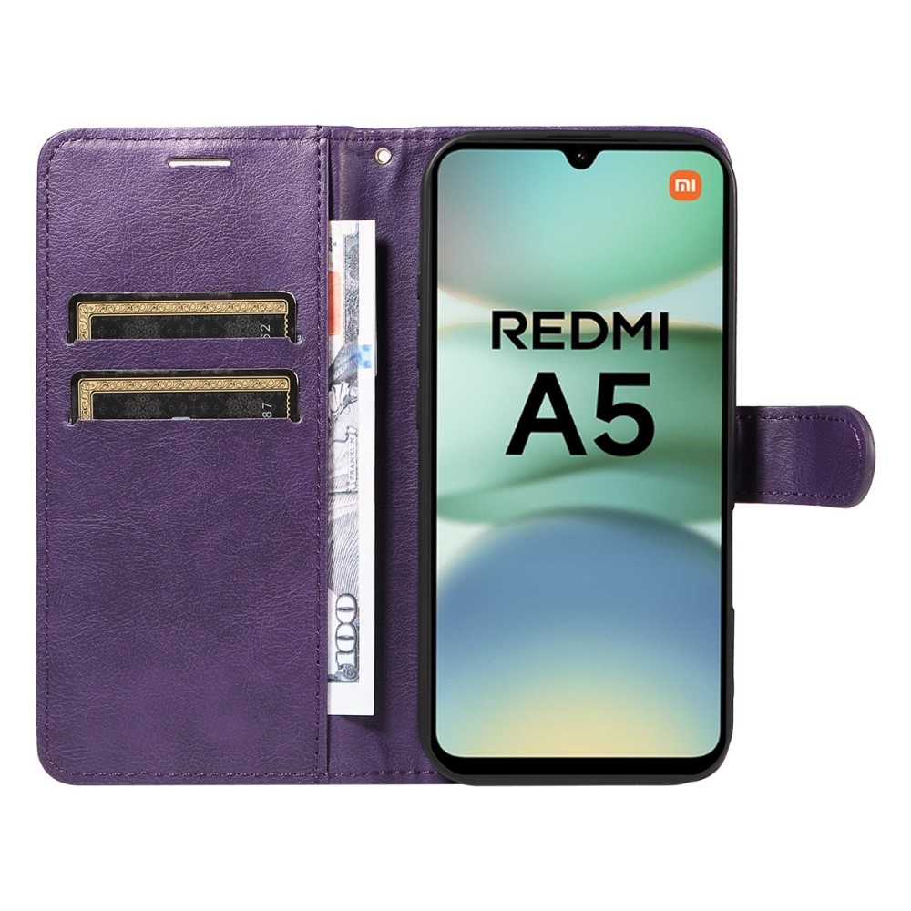 Tárcás könyv tok Xiaomi Redmi A5 (173.45x79.35x8.45mm) - lila