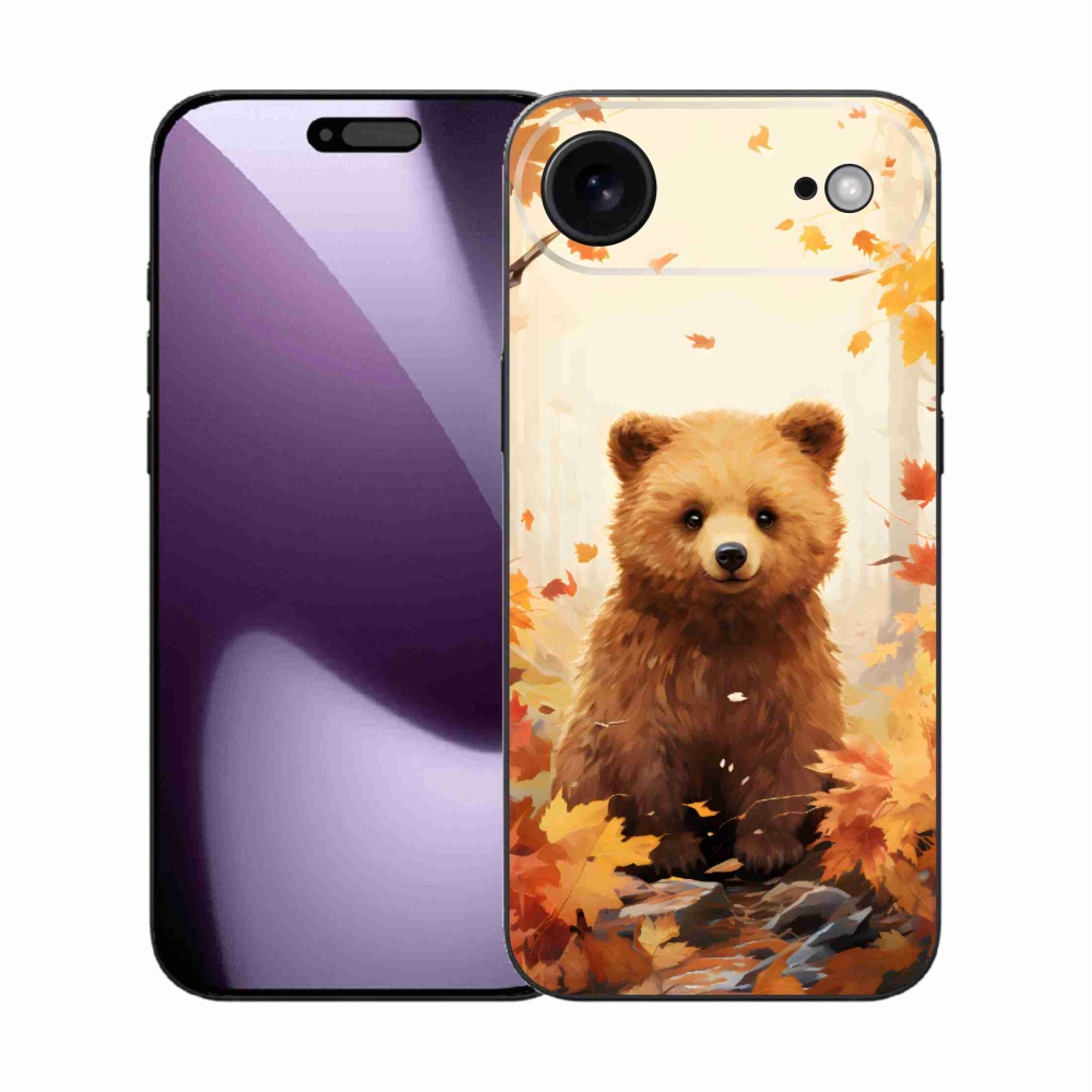 Zselés borítás mmCase iPhone 17 Air készülékhez - medve az erdőben
