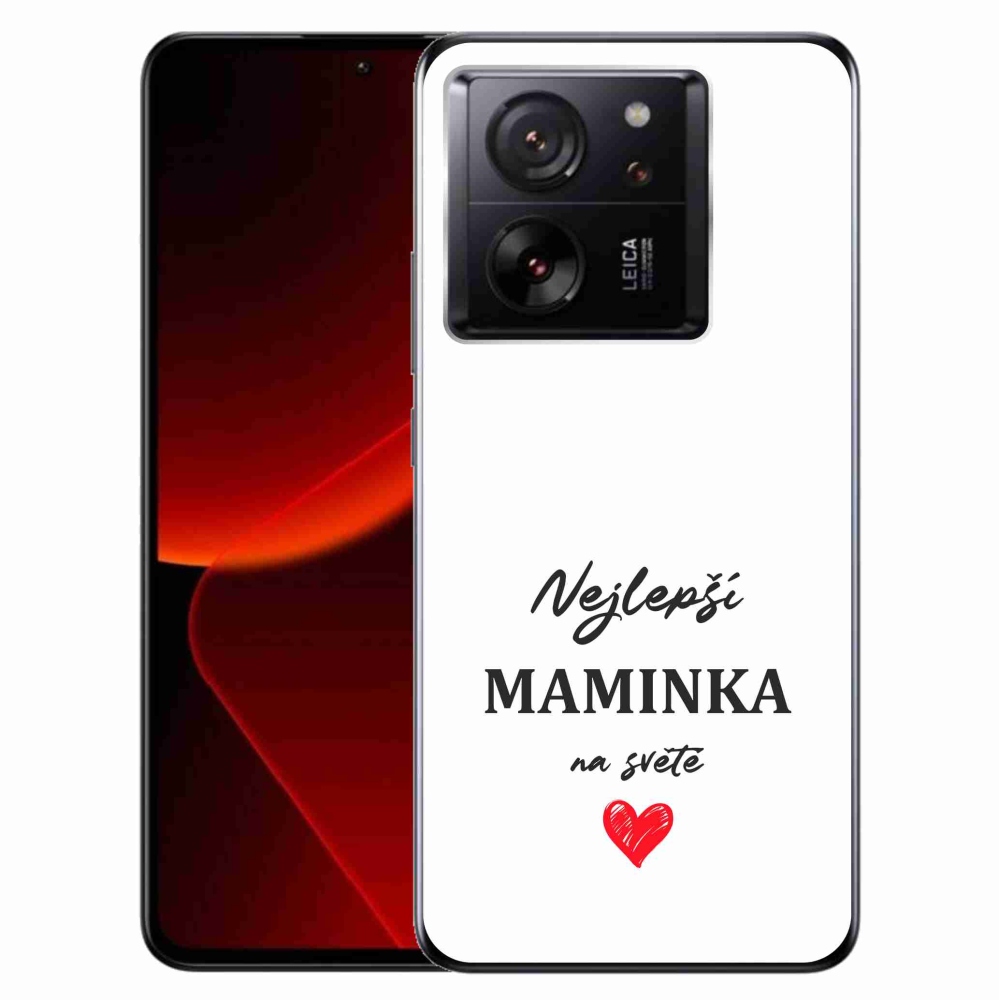 Gél borító mmCase a Xiaomi 13T/13T Pro - legjobb anya 1 fehér háttérrel