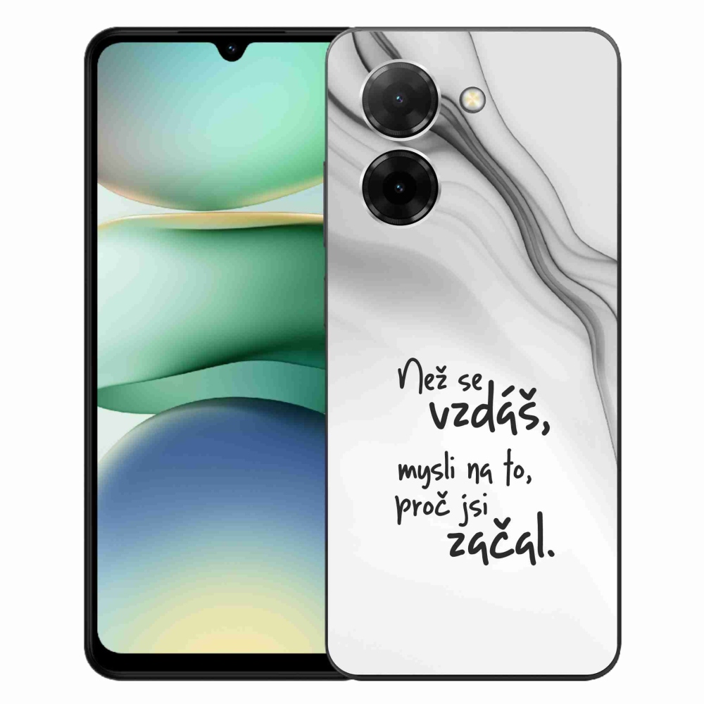 Gél borítás mmCase a Xiaomi Redmi A5 (173.45x79.35x8.45mm) - idézet 2 fehér háttérrel