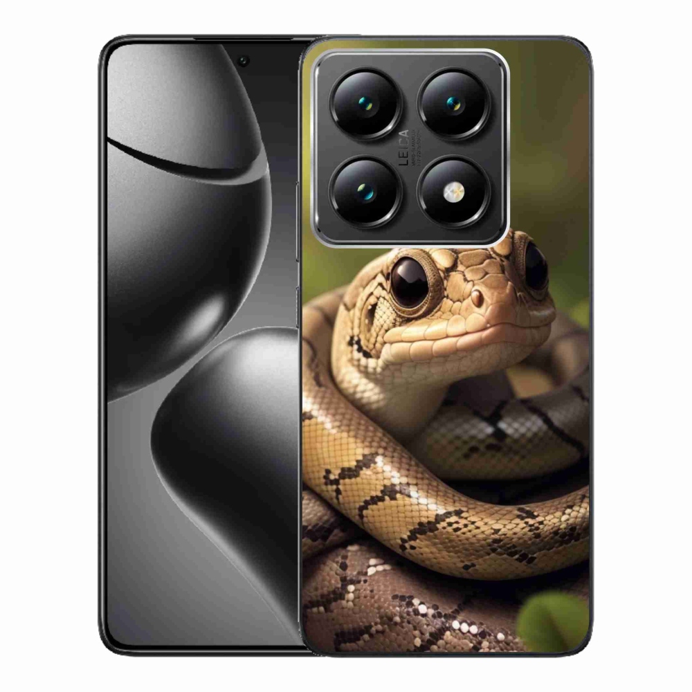 Gél borítás mmCase a Xiaomi 14T Pro számára - kígyó 1