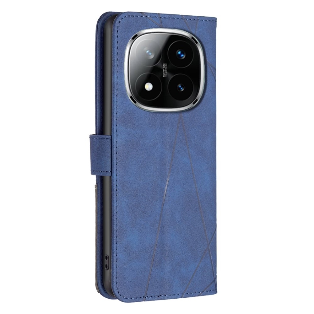 BNF háromszög alakú könyv tok Xiaomi Redmi Note 14 Pro - kék