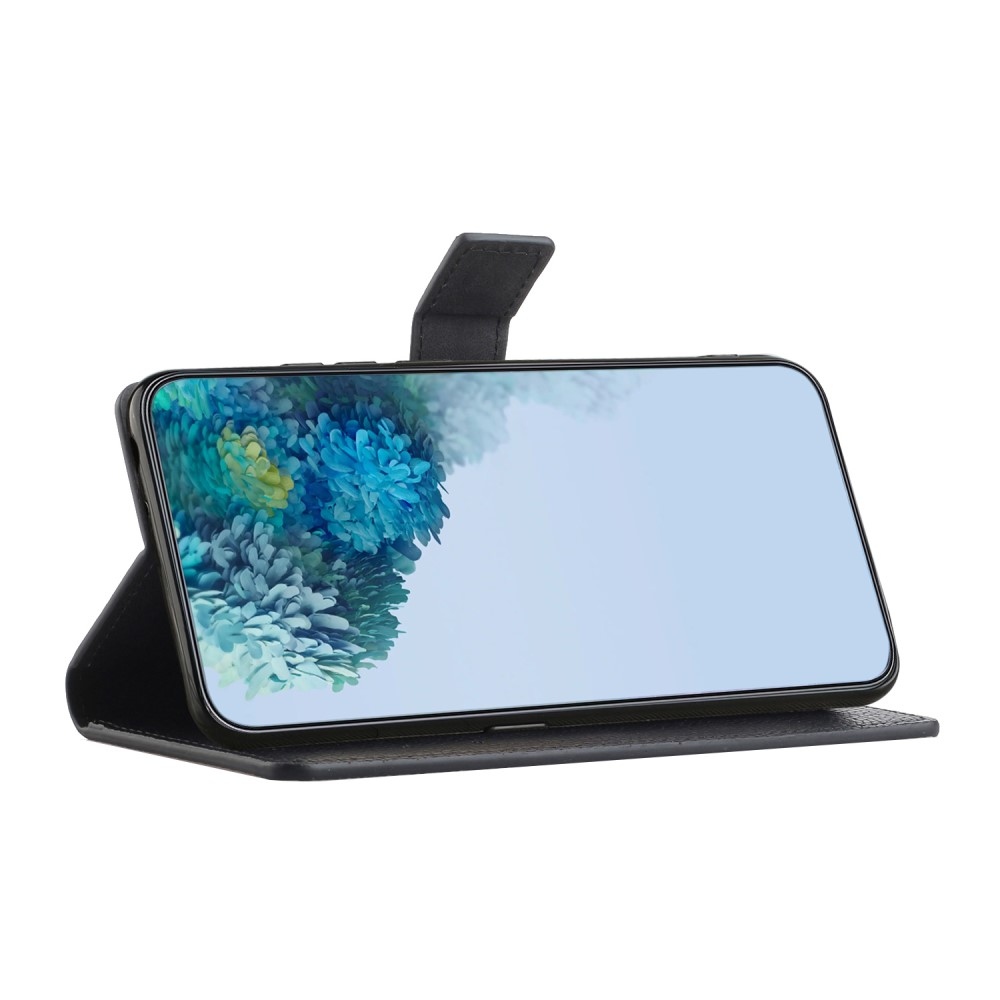 Litchie könyv tok Xiaomi Redmi Note 14 Pro 5G/Poco X7 5G/Note 14 Pro+ 5G - fekete