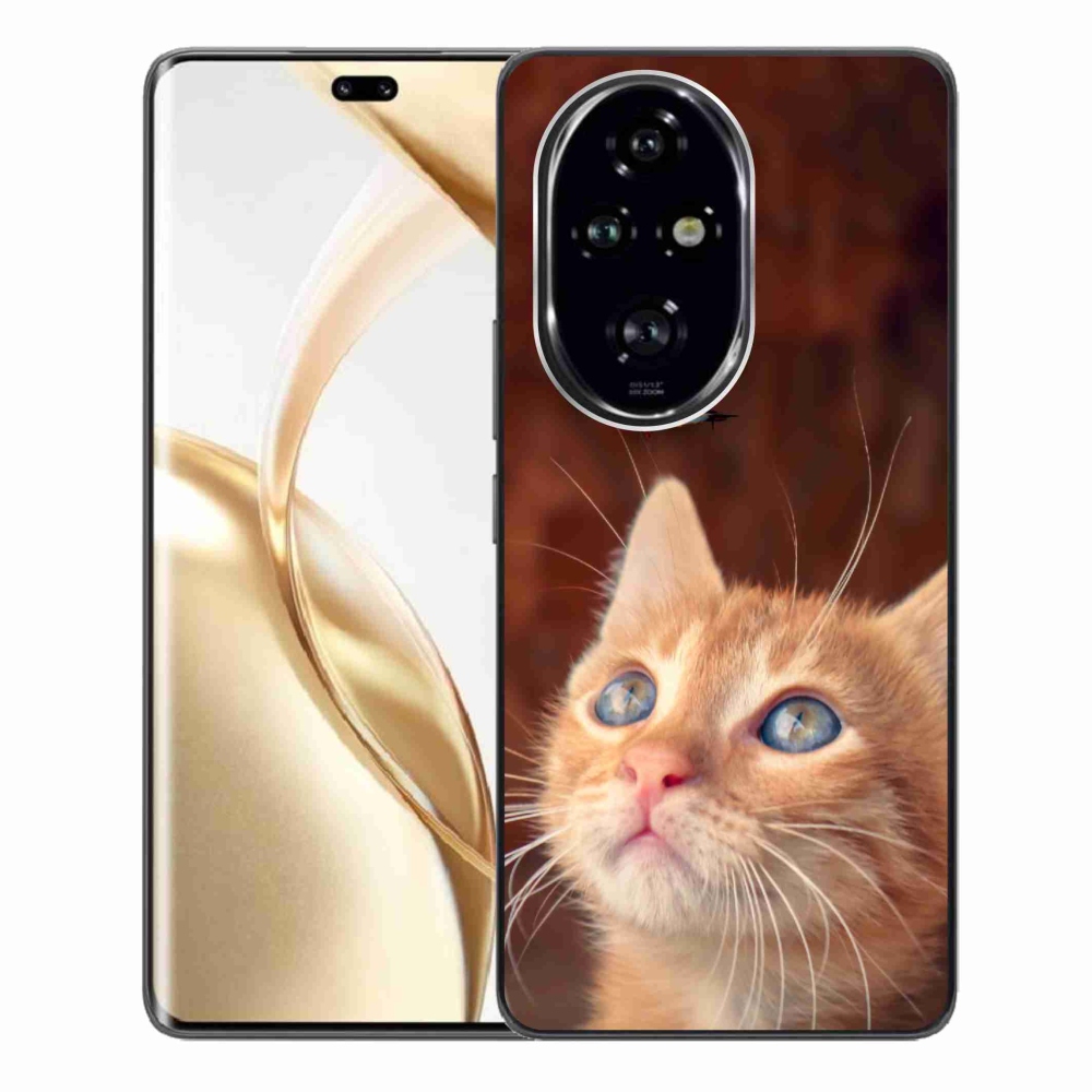 Zselés borítás mmCase a Honor 200 Pro 5G számára - pillangó és cica