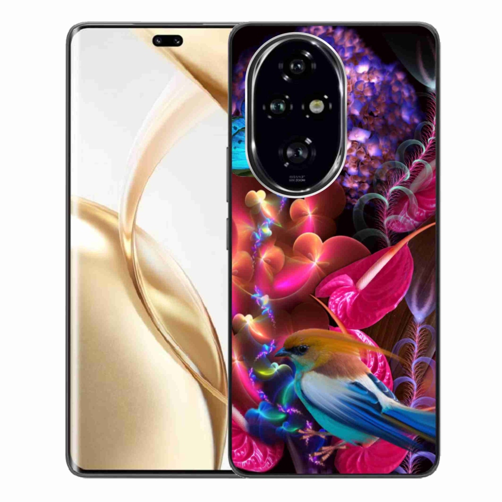 Zselés borító mmCase a Honor 200 Pro 5G számára - színes virágok