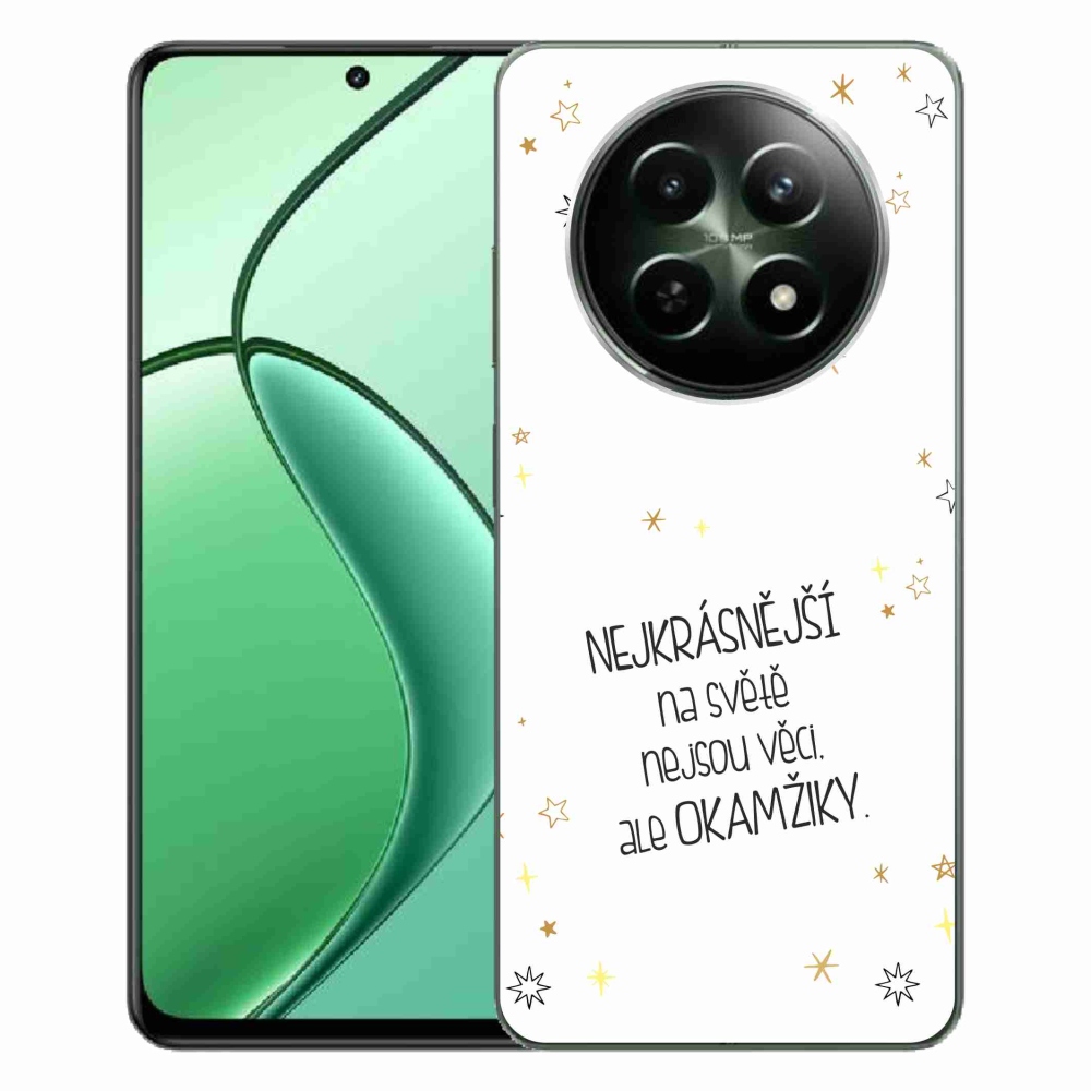 Gél borító mmCase a Realme 12 5G/12x 5G - idézet 4 fehér háttérrel