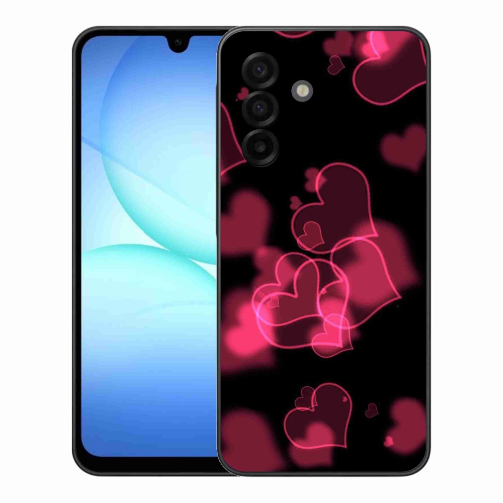 Gél védőhuzat mmCase Samsung Galaxy A17 4G/5G - piros szívek