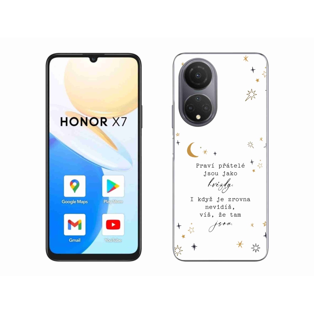 Gél borítás mmCase a Honor X7-hez - idézem 6 fehér háttér