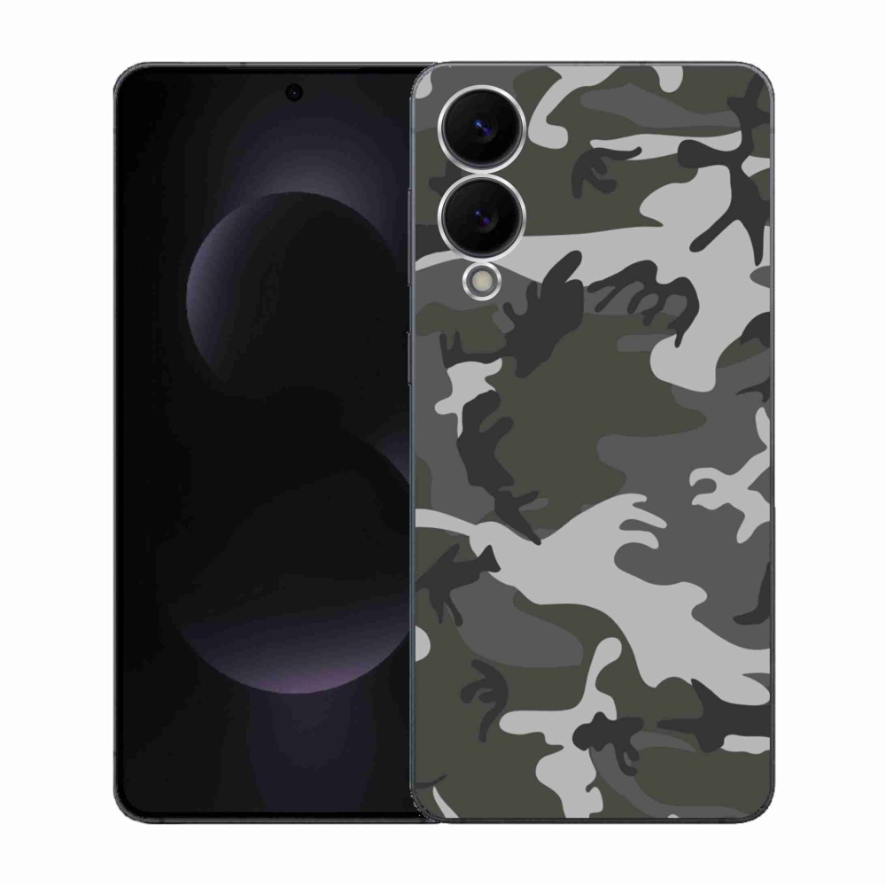 Zselés borítás mmCase Samsung Galaxy S25 Edge készülékhez - terepszínű minta