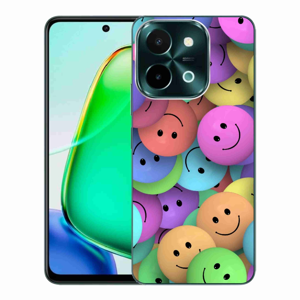 Gél borító mmCase a Vivo Y28-hoz - színes smiley-k
