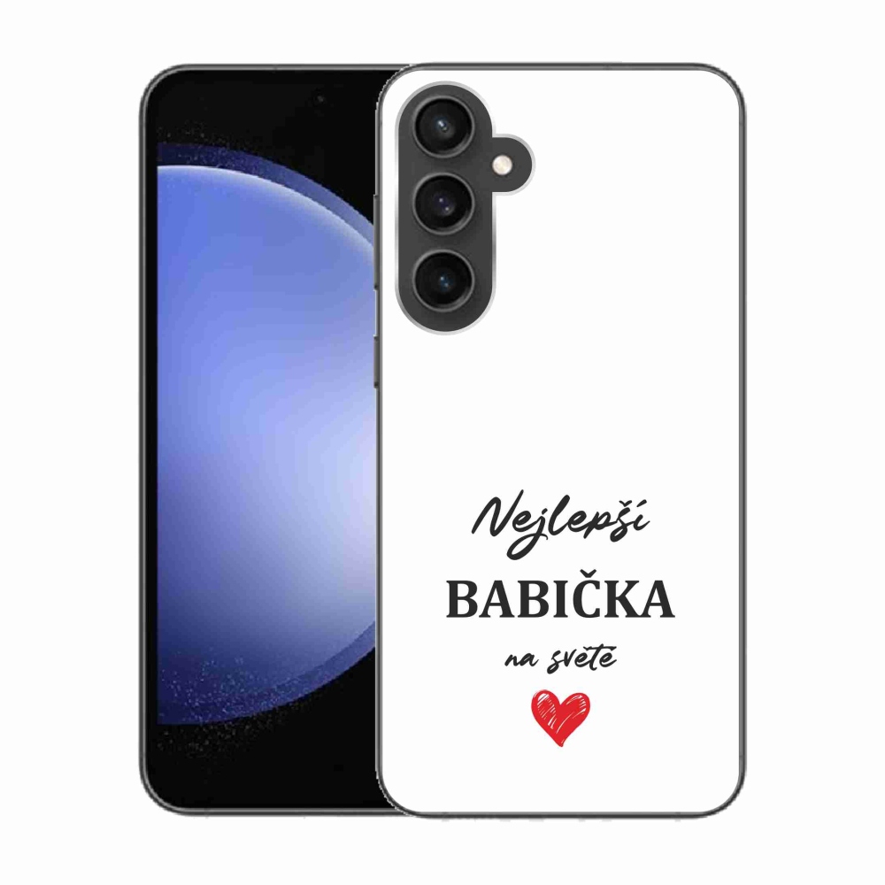 Gél borítás mmCase Samsung Galaxy S23 FE - Best Grandma 1 fehér háttér