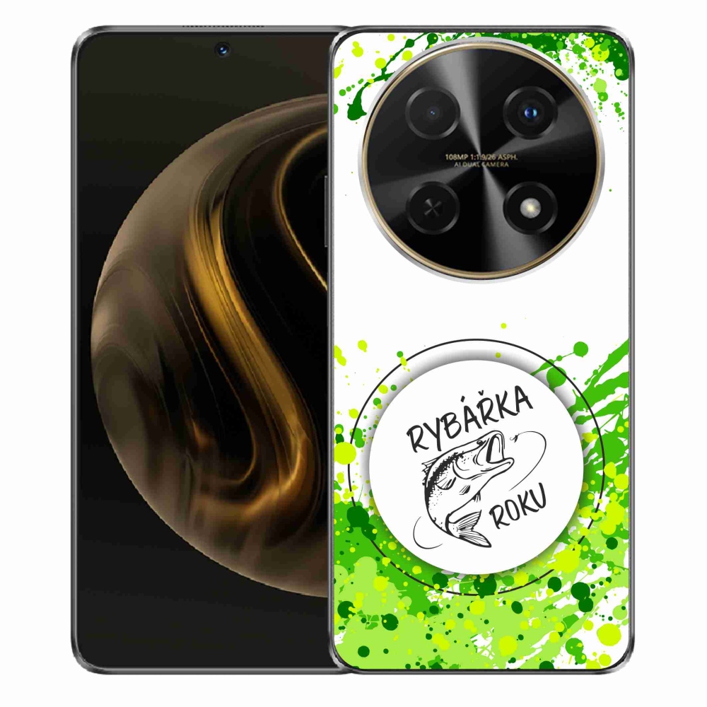 Gél borító mmCase a Huawei Nova 12i - az év horgásza fehér háttérrel