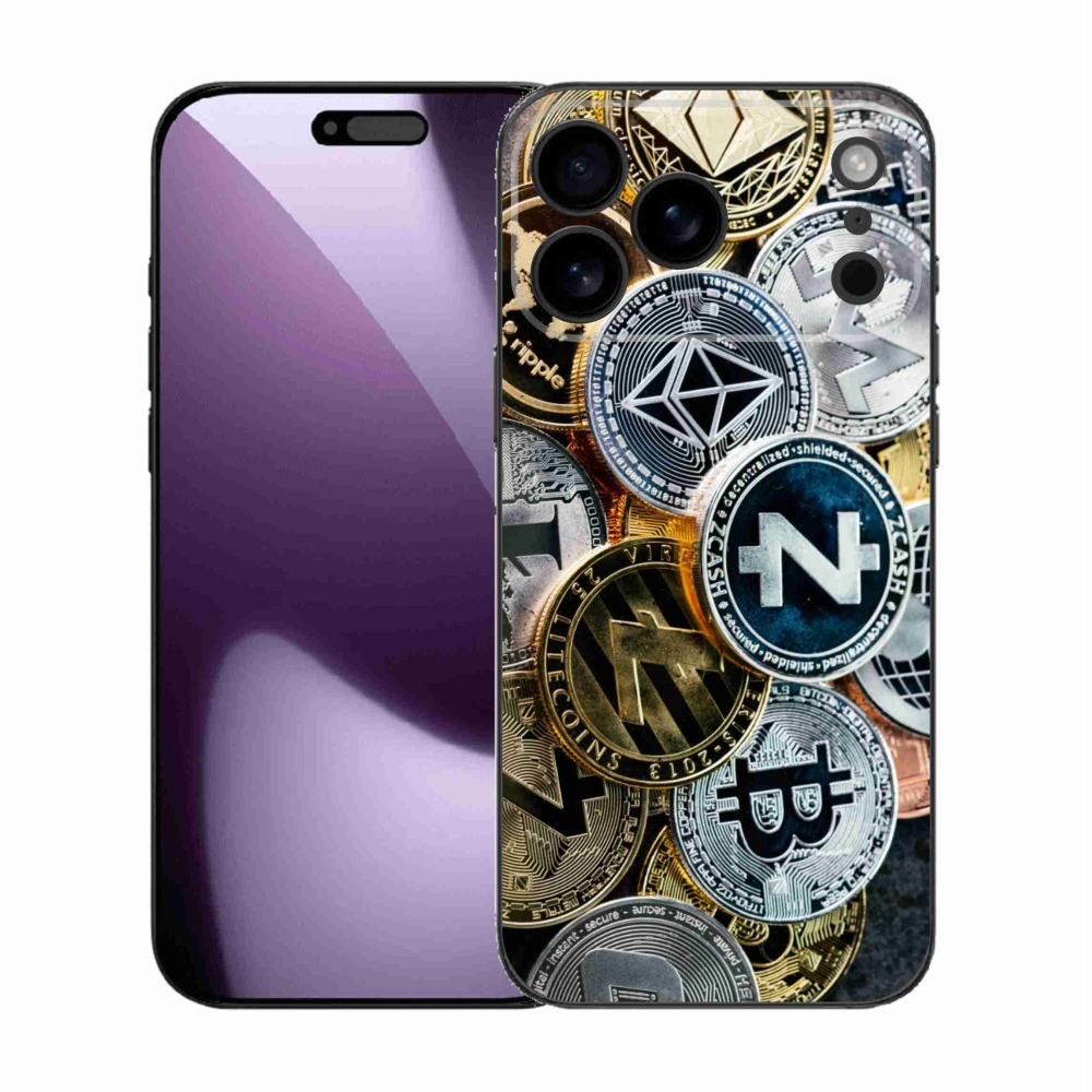 Gél borítás mmCase iPhone 17 Pro Max készülékhez - kriptovaluták