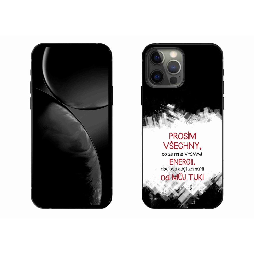 Gél borítás mmCase iPhone 13 Pro Max 6.7 - vicces szöveg 1 piros