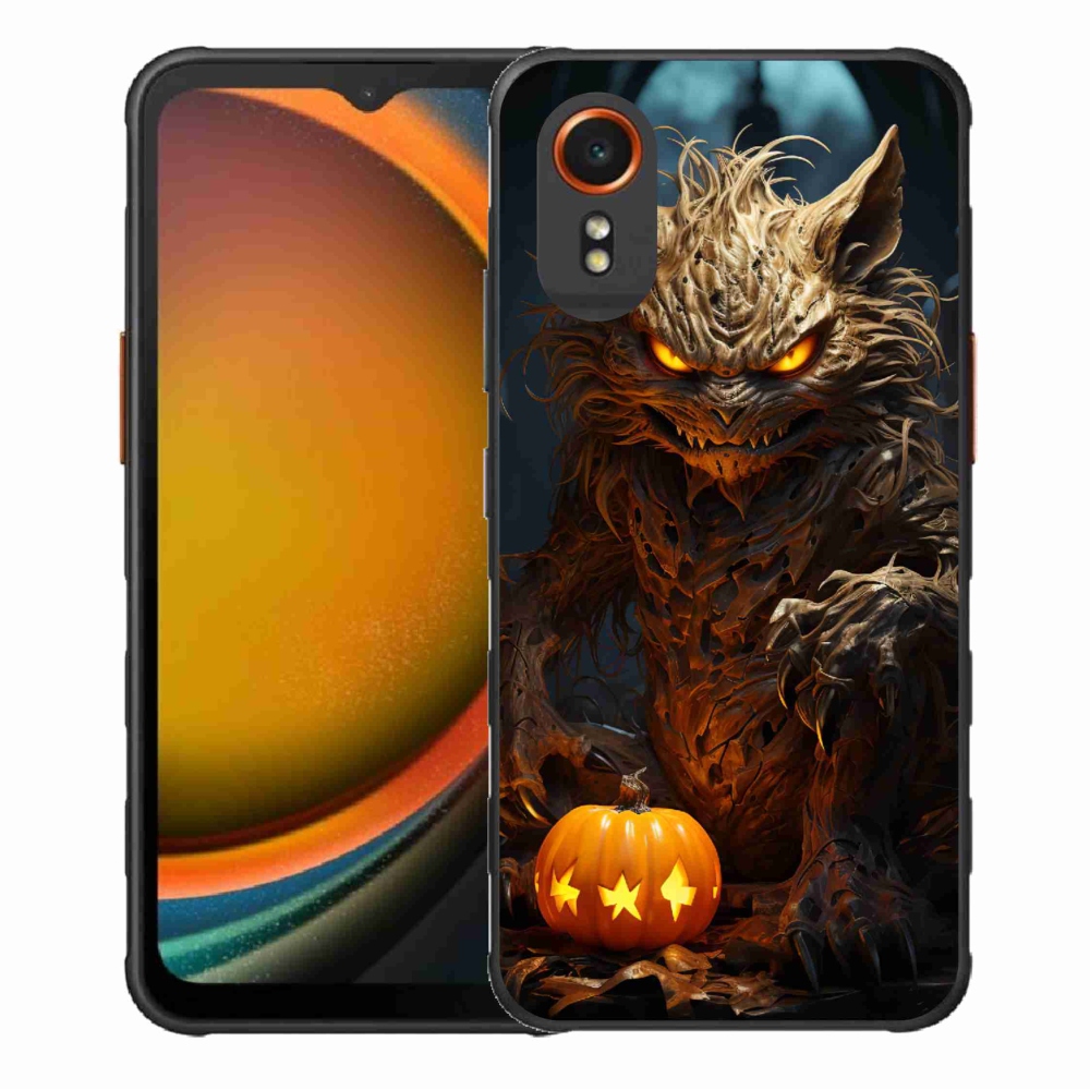 Gél borítás mmCase Samsung Galaxy Xcover 7 készülékhez - Halloween szörnyeteg