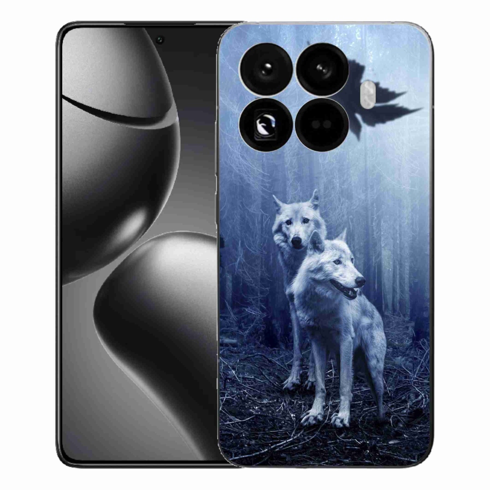 Gél borítás mmCase a Xiaomi 15T Pro számára - farkasok az erdőben