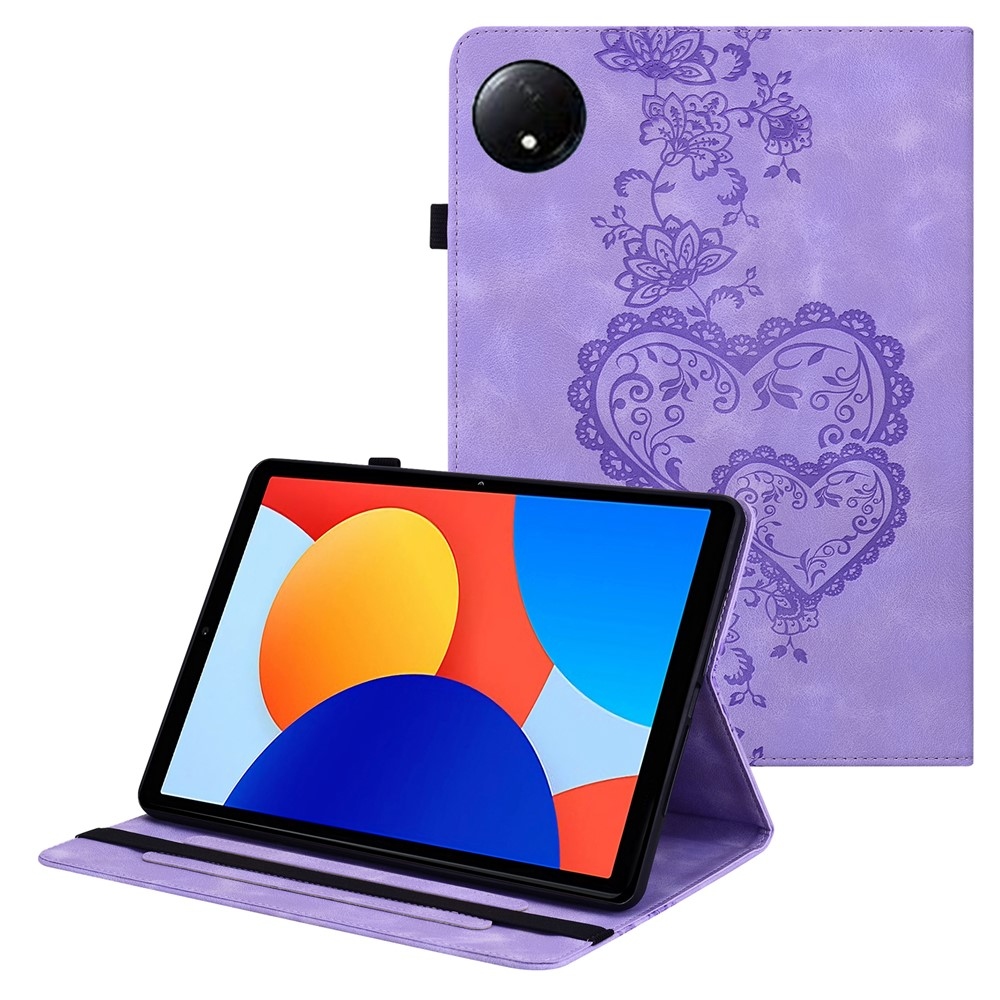 Szív záródású tok Xiaomi Redmi Pad SE 8.7 tablethez - lila