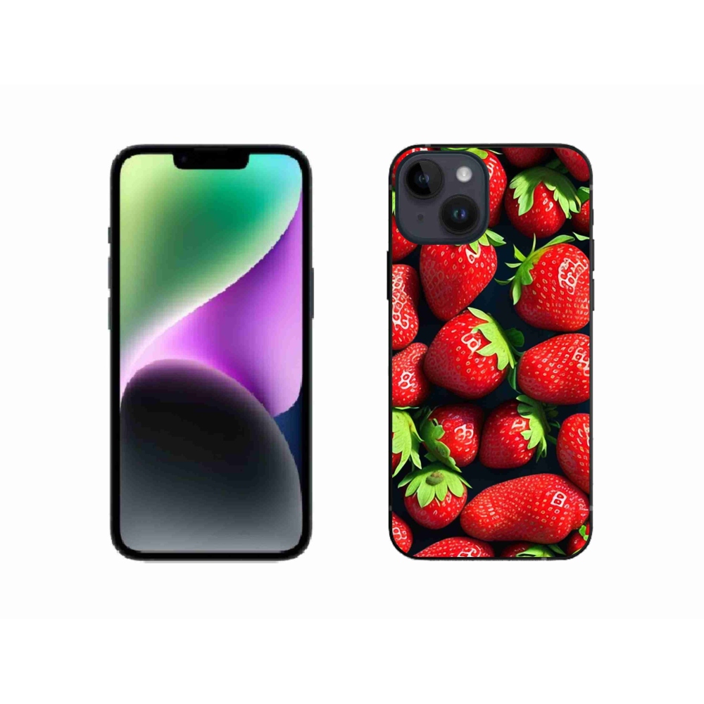 Zselés borítás mmCase iPhone 14 készülékhez - eper