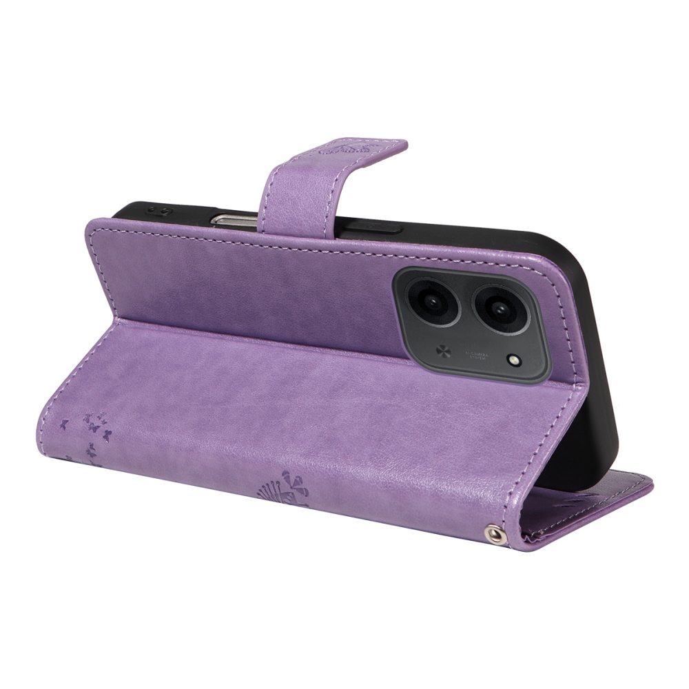 Fák könyve tok Xiaomi Redmi 15C 4G (171mm)/Poco C85 4G (171mm) - világos lila