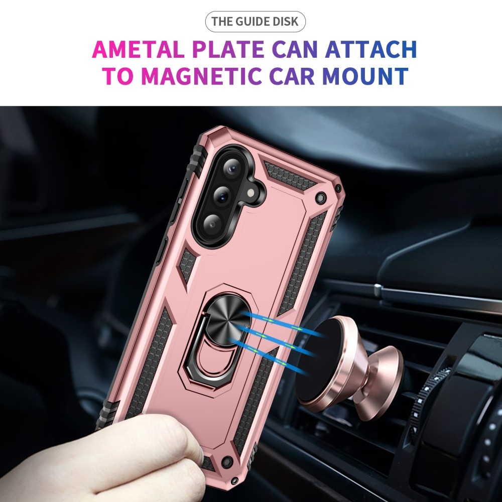 Gyűrűk tartós borítója Samsung Galaxy A36 5G - rózsaarany