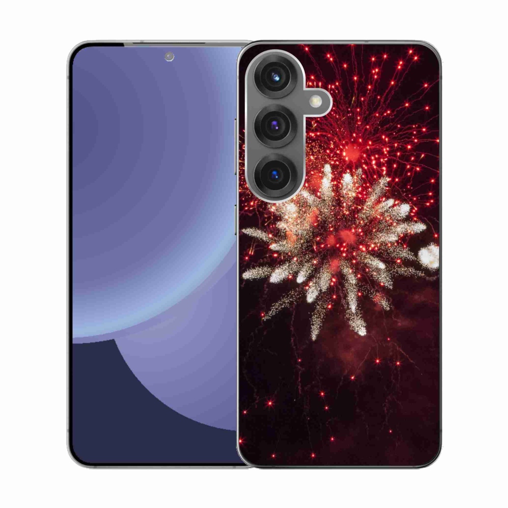 Gél borítás mmCase Samsung Galaxy S25 - tűzijátékhoz