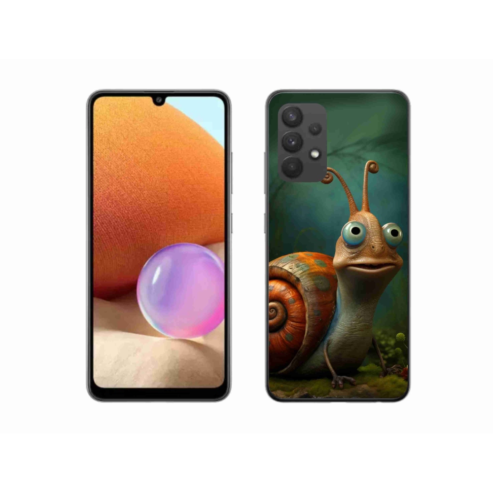 Gél védőburkolat mmCase Samsung Galaxy A32 4G - csiga